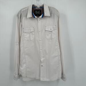 Drill Clothing Co Mens L Utility Western Shirt Workwear‎ Ranchwear Vintage